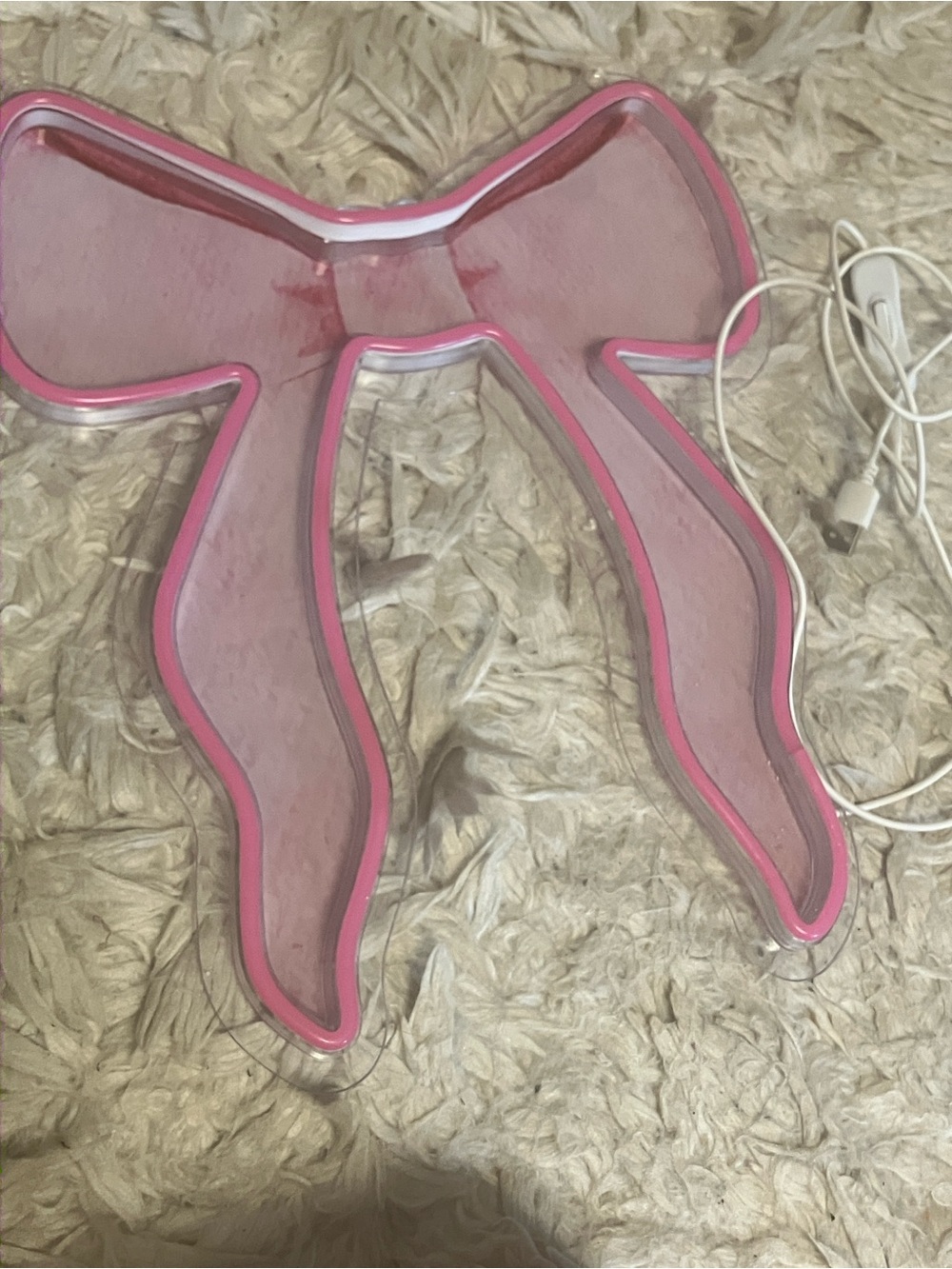 Pink LED Bow Light - Picture 3 of 8